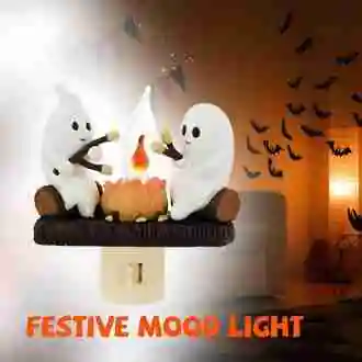 Ghost Campfire Flickering Nightlight