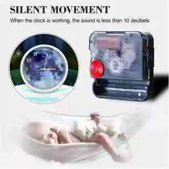 Galaxy Blue Moon Wall Clock