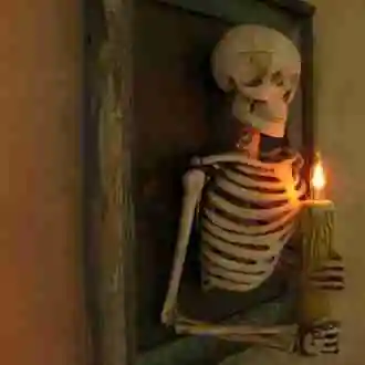 Eerie Glow Skeleton Wall Decor
