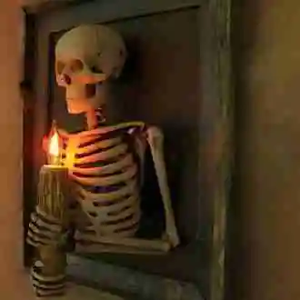 Eerie Glow Skeleton Wall Decor