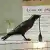 Vintage Raven Table Lamp