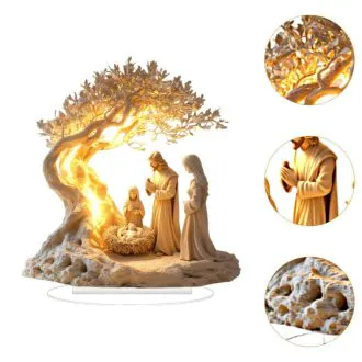 Holy Night Nativity Lamp